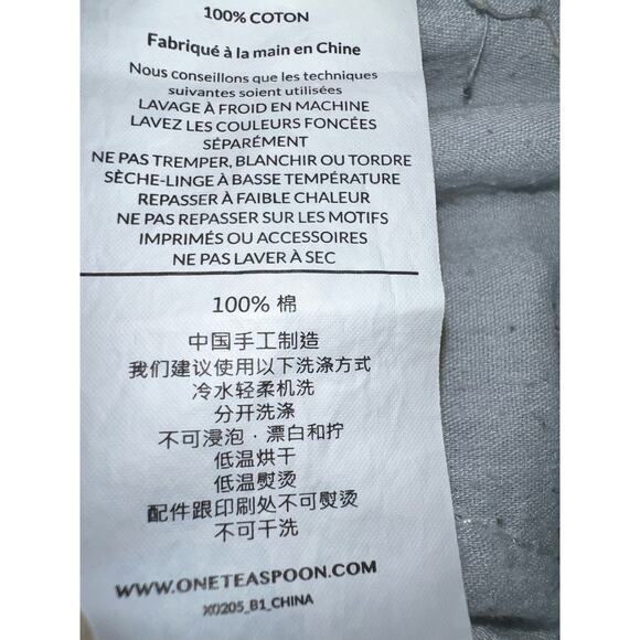 One teaspoon Trashed freebirds jeans - low rise skinny leg distressed - sz 28 - Picture 6 of 11